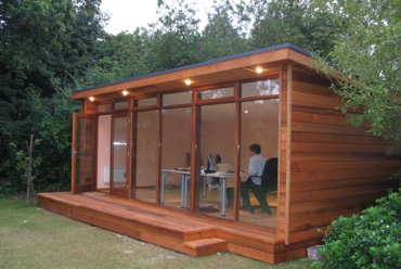 bureau d'extérieur bois