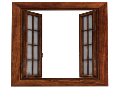 fenêtre en bois