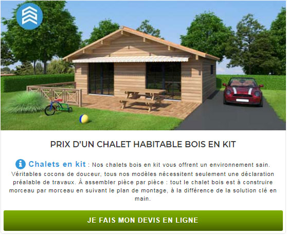 chalet en bois d'extérieur