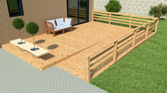Devis terrasse en bois pas chère
