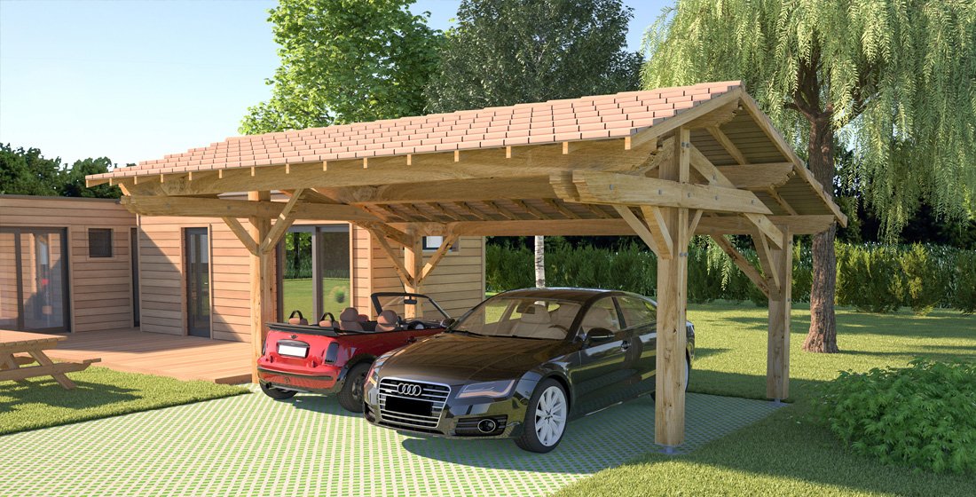 carport en bois