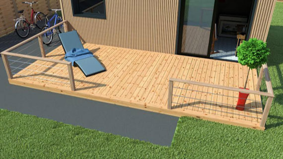 terrasse bois en kit