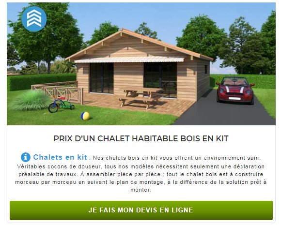 chalet d'extérieur en bois