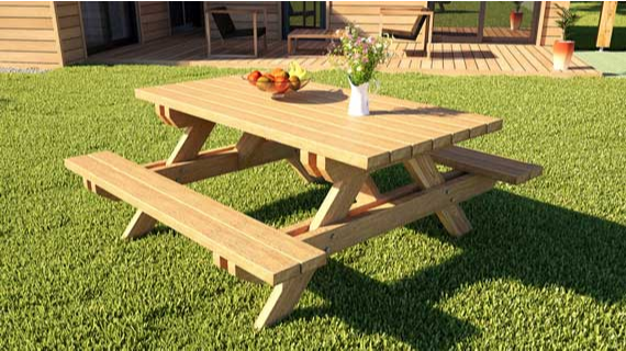 Quelle peinture choisir pour une table de jardin en bois comme