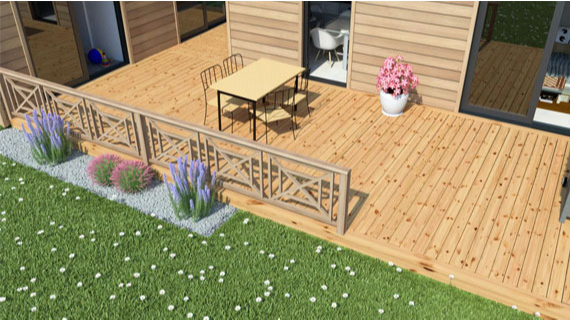 terrasse en bois pas chère