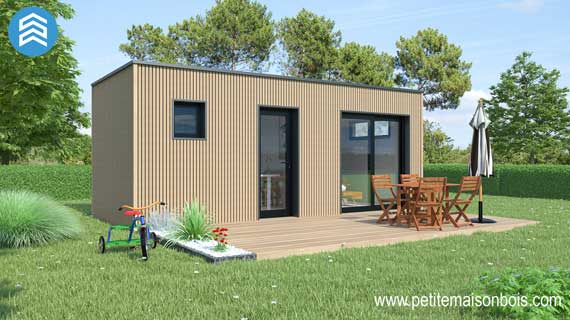 studio en bois pour un senior